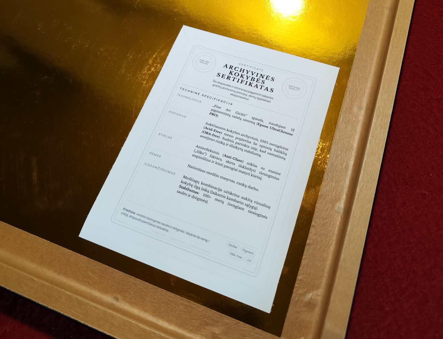 Handmade wooden frames